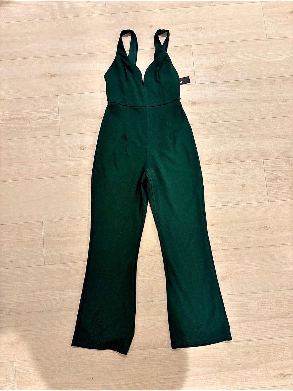 Lulus Wide Leg Jumpsuit in Green